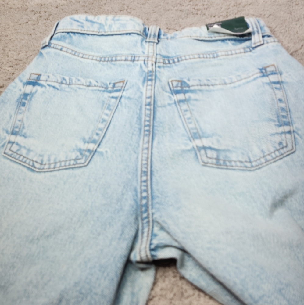 Women's High-Rise Foldover Straight Jeans - Wild Fable Size 0/32" - Picture 4 of 16